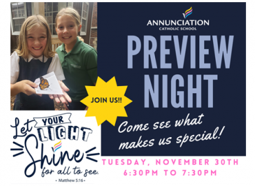 Annunciation Catholic School Preview Night